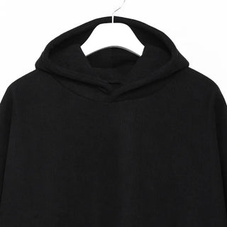 Brushed oversized corduroy hoodie