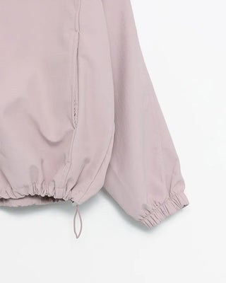Nylon half-zip sweatshirt