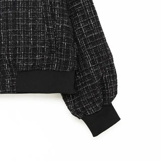 Tweed blouson jacket