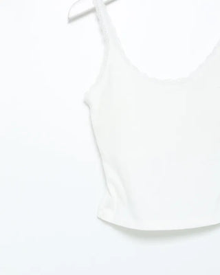 Lace rib camisole