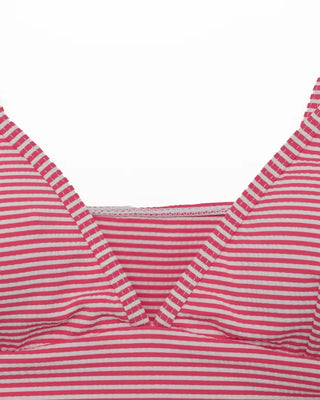 London Stripe Bustier Bikini