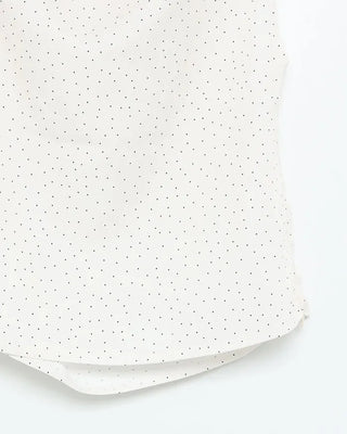 One-shoulder polka dot sleeveless top