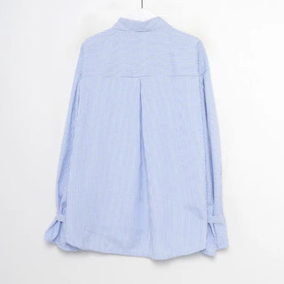Sleeve Button Stripe Shirt