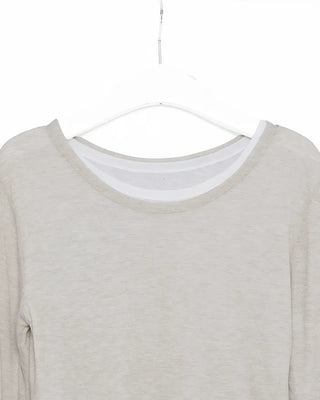 Wool layered T-shirt