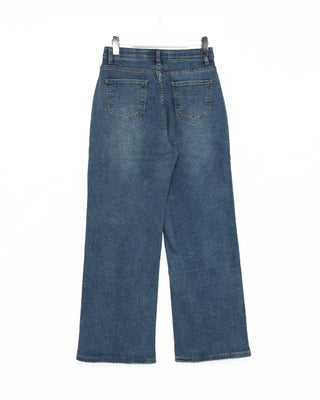 Straight denim pants