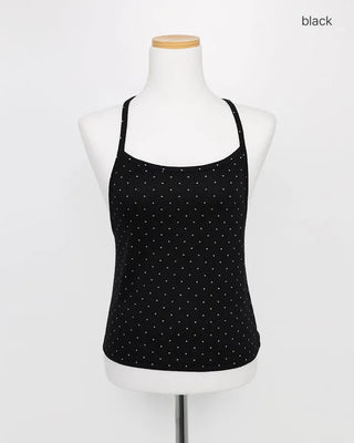 Polka Dot Halter Neck Top