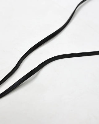 Big pendant faux leather necklace