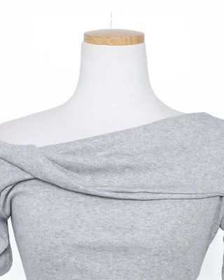 Unbalanced Shoulder Point T-Shirt