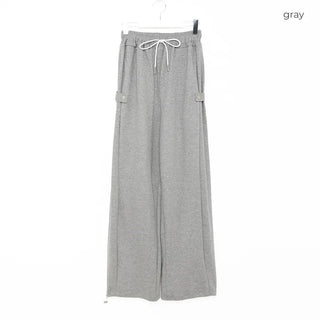 Side-button sweatpants