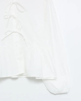 Bust lace string point blouse