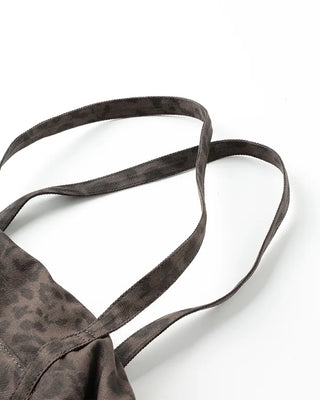 Leopard print shoulder bag