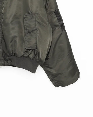 (Unisex) Gathered Sleeve Military Blouson