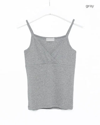 V-neck slit camisole