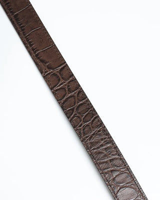 Crocodile oval buckle belt