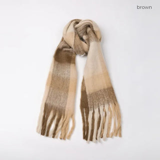 (Unisex) Check Mix Scarf