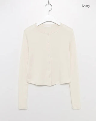 Semi-Clothed Slim Cardigan