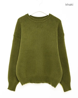 Loose-fit round-neck knit