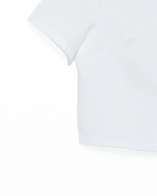 Round-button collarless half-sleeve jacket