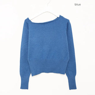 Asymmetrical Off-Shoulder Knit