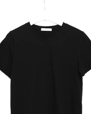 Wide-fit cropped cotton t-shirt