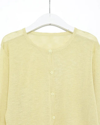 Cut-off hem viscose summer cardigan