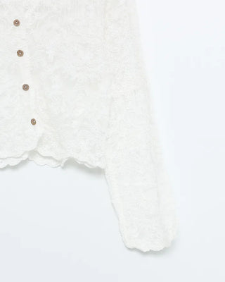 Lace sheer cardigan