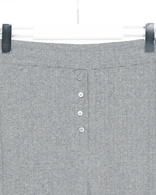 Perforated Button Sweatpants