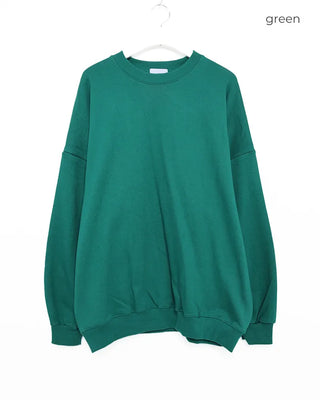 Washed plain oversized sweatshirt