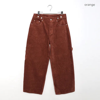 Washed corduroy carpenter pants