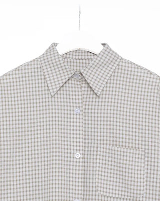 Oversized check shirt