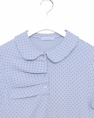 Dot Shirring Short-Sleeve T-Shirt