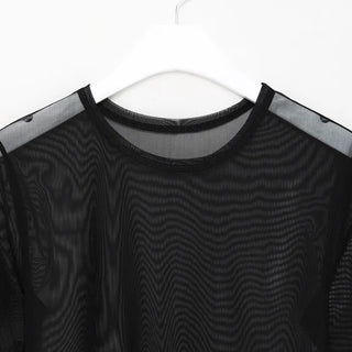 Sheer Half-Sleeve T-Shirt