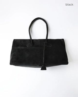 Suede Big Shoulder Tote Bag