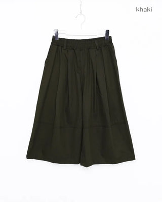 (Unisex) Pleated Cotton Half Pants