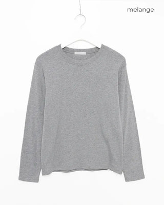 Simple round long T-shirt