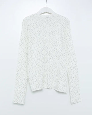 Flower pattern long-sleeved T-shirt