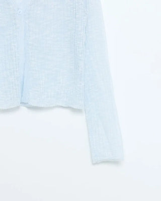 V-neck sheer cardigan