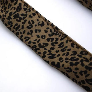 Leopard print twist shoulder bag