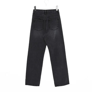 Straight-fit denim pants