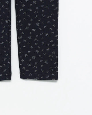 Walnut Button Mini Flower Cropped Leggings