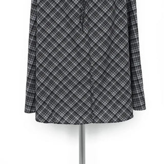 Checked camisole mini dress