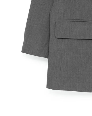 Flap pocket jacket & mini skirt set