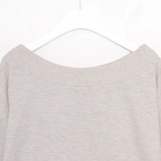 Off-shoulder sweatshirt