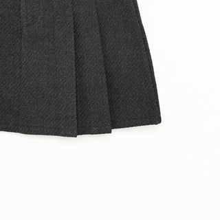 One-pocket pleated mini skirt