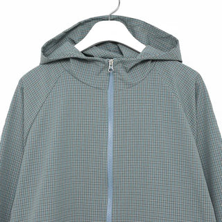 Checked hoodie