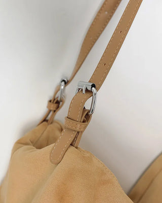 Big Square Suede Shoulder Bag