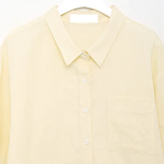 Pocket Linen Half-Sleeve Shirt