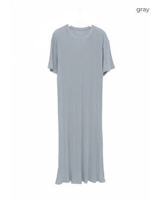 Summer pleated long dress