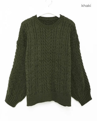 Cable Round Neck Knit