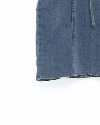 Corset denim mini dress